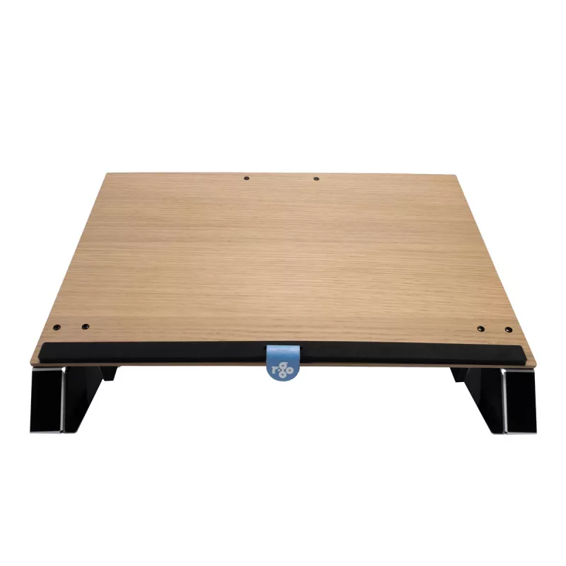 R-Go Tools Soporte de documentos R-Go Read2Write, apto para leer y escribir, ergonómico, con reposamuñecas de espuma suave, madera de roble