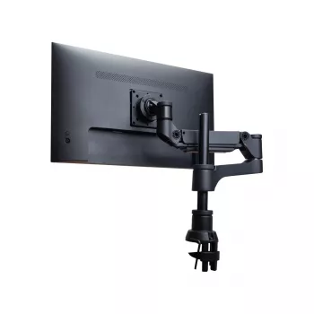 R-Go Tools Brazo para monitor R-Go Caparo Single, totalmente ajustable con muelle de gas, capacidad de carga 3-9 kg, 100% circular, negro