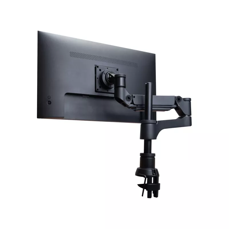 R-Go Tools Brazo para monitor R-Go Caparo Single, totalmente ajustable con muelle de gas, capacidad de carga 3-9 kg, 100% circular, negro