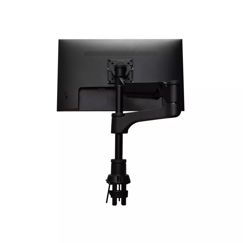 R-Go Tools Brazo para monitor R-Go Caparo Single, totalmente ajustable con muelle de gas, capacidad de carga 3-9 kg, 100% circular, negro