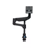 R-Go Tools Brazo para monitor R-Go Caparo Single, totalmente ajustable con muelle de gas, capacidad de carga 3-9 kg, 100% circular, negro