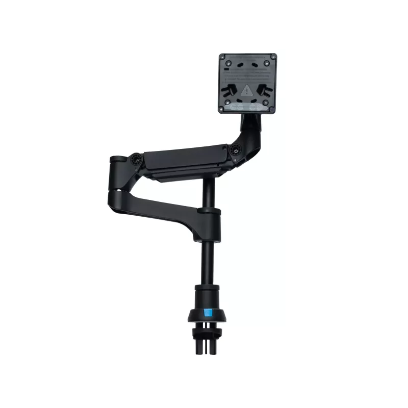 R-Go Tools Brazo para monitor R-Go Caparo Single, totalmente ajustable con muelle de gas, capacidad de carga 3-9 kg, 100% circular, negro