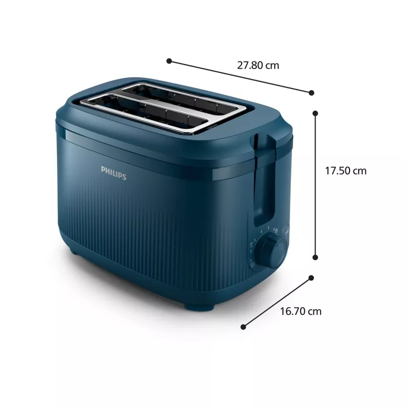Philips 3000 series HD2511/70 Tostadora 8 2 rebanadas 830 W Azul