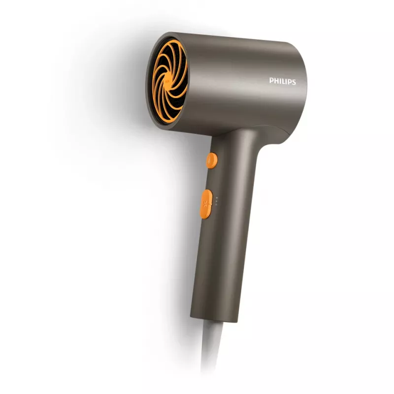 Secador de pelo Philips 3000 Serie BHD321/00 — 1600 W, 2 niveles de calor, 2 velocidades, Iónico, 350 g, Gris