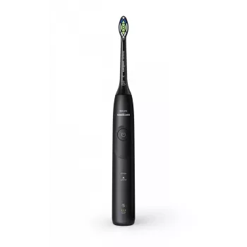 Cepillo de dientes sónico Philips 5500 HX7111/01 — 62.000 movimientos/min., 2 modos, sensor de presión, recargable, negro