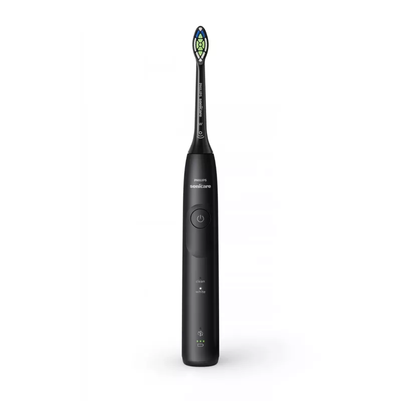 Cepillo de dientes sónico Philips 5500 HX7111/01 — 62.000 movimientos/min., 2 modos, sensor de presión, recargable, negro