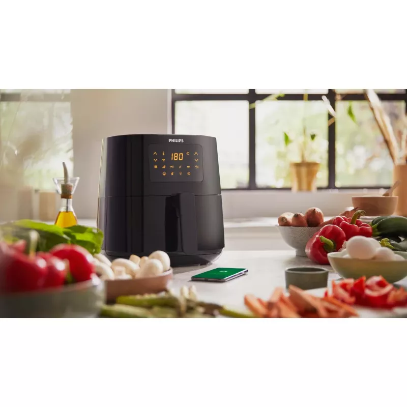 Philips Serie 5000 HD9255/30 Freidora de aire individual 4,1 l de pie 1400 W dorado, blanco