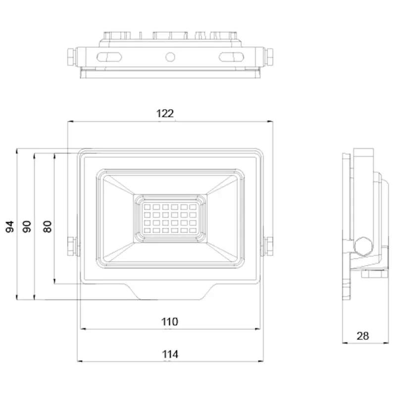 Foco LED exterior OLLO VS121C-20W-RGB 20W 1900lm RGB