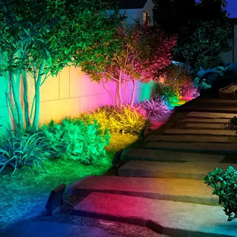 Foco LED exterior OLLO VS121C-20W-RGB 20W 1900lm RGB