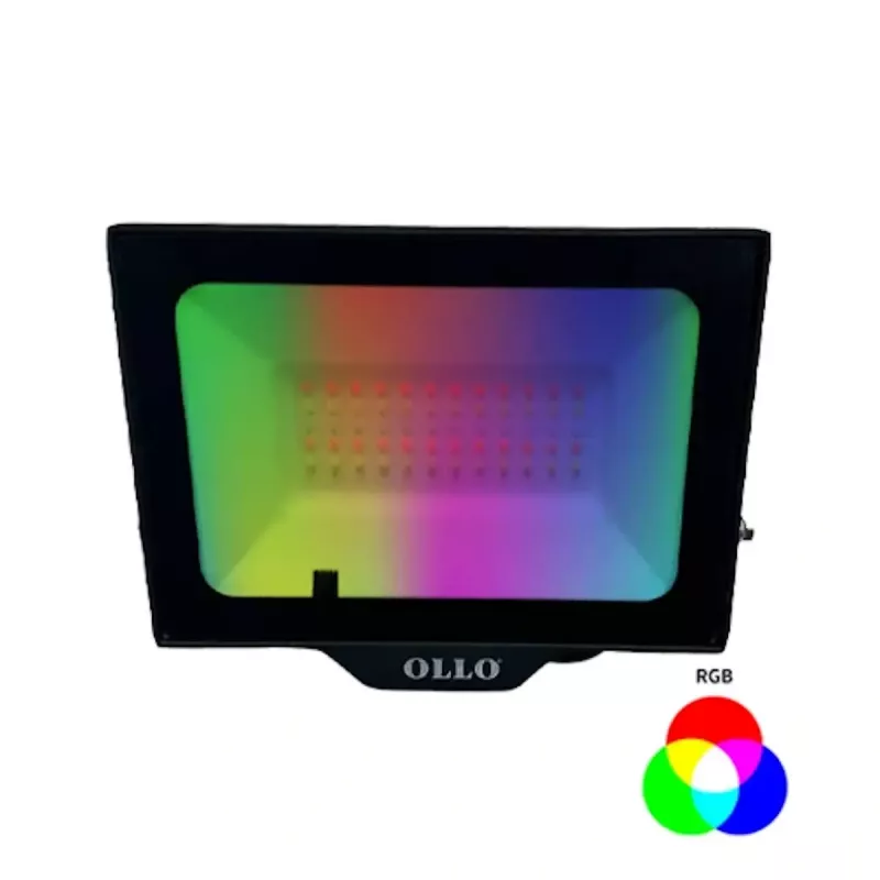 Foco LED exterior OLLO VS121C-50W-RGB — 50 W, 4750 lm, RGB
