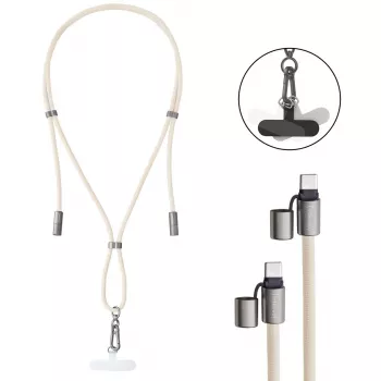 Cable USB Intenso Handykette 1,65 m USB-C beige