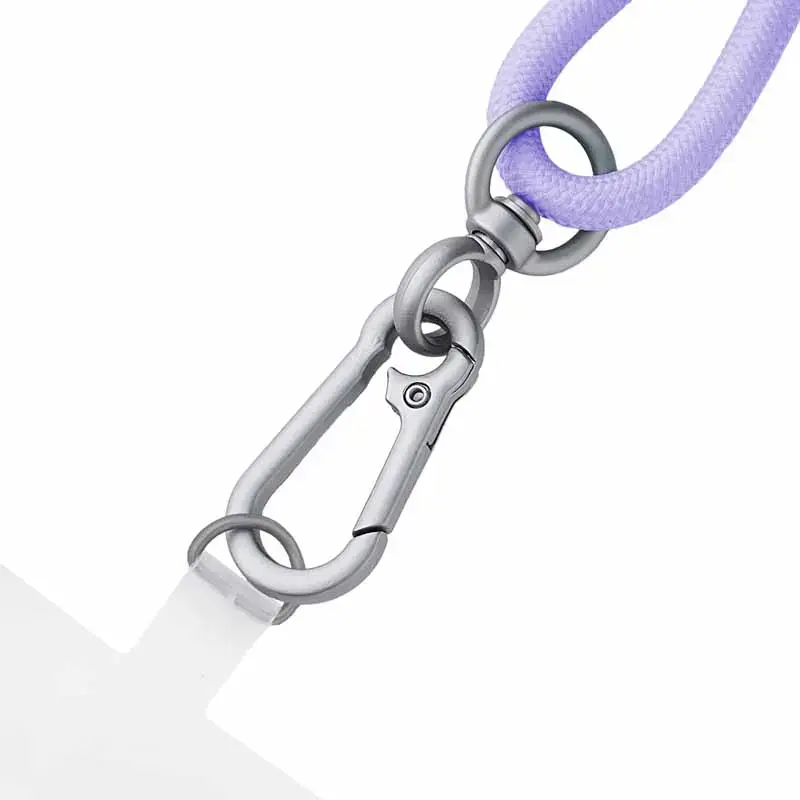 Cable-collar Intenso USB-C para móvil 60W carga rápida, longitud ajustable 1,65 m, nailon, morado