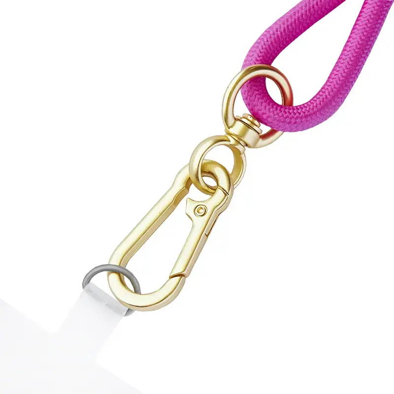 Cable-collar Intenso USB-C para móvil 60 W carga rápida, longitud ajustable 1,65 m, nailon, rosa neón