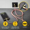 Cable-collar Intenso USB-C para móvil 60 W carga rápida, longitud ajustable 1,65 m, nailon, multicolor