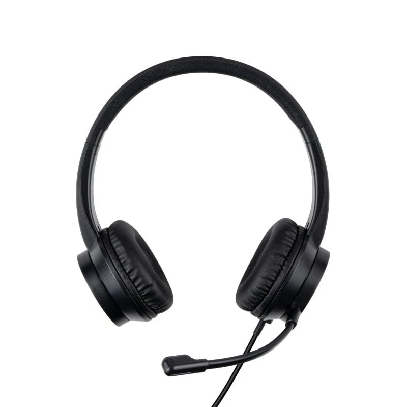 Lindy 20439 auriculares de oficina USB-C con adaptador de USB-A a USB-C