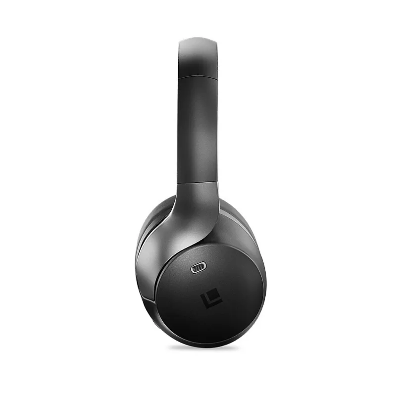 Auriculares inalámbricos Lindy LHXW-e con cancelación activa de ruido - negro