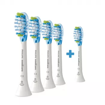 Cabezales de cepillo Philips Premium Plaque Defence HX9045/87 5 uds. blanco