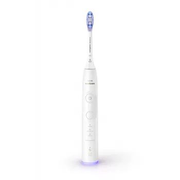 Cepillo de dientes sónico Philips Series 7100 HX7420/01 — 62.000 movimientos/min, 4 modos, sensor de presión, Bluetooth, recargable (blanco)