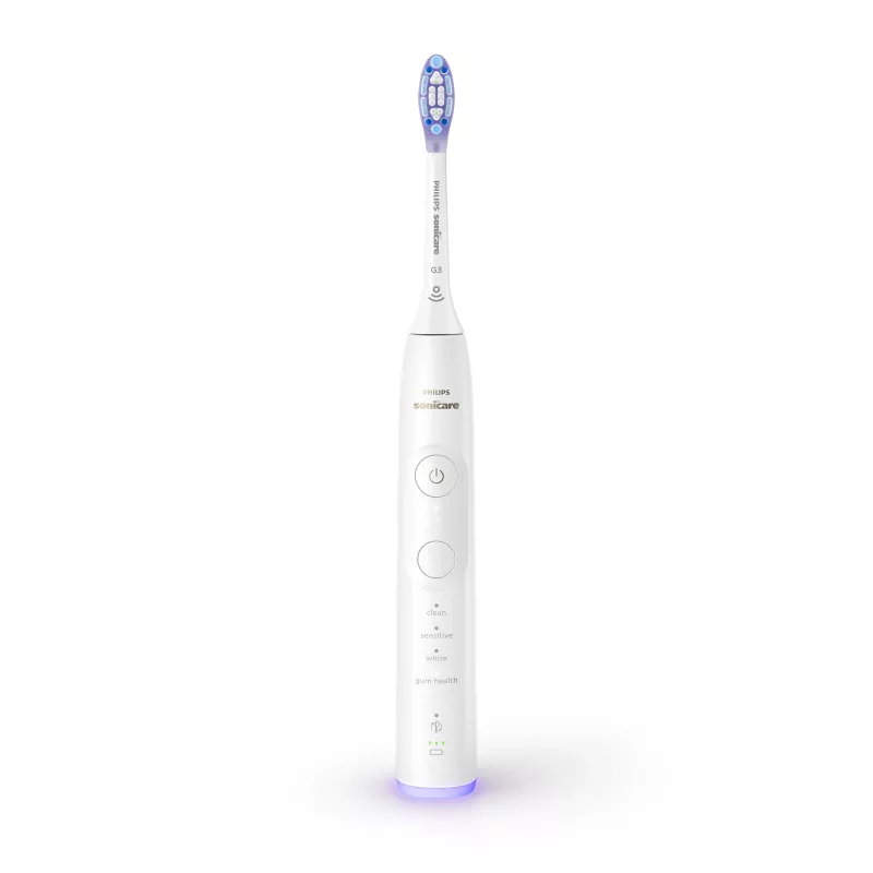 Cepillo de dientes sónico Philips Series 7100 HX7420/01 — 62.000 movimientos/min, 4 modos, sensor de presión, Bluetooth, recargable (blanco)