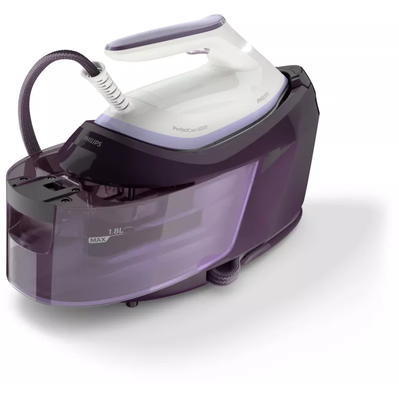 Centro de planchado Philips PSG6024/30 — 2400 W, golpe de vapor 500 g/min, depósito 1,8 L, suela SteamGlide Plus