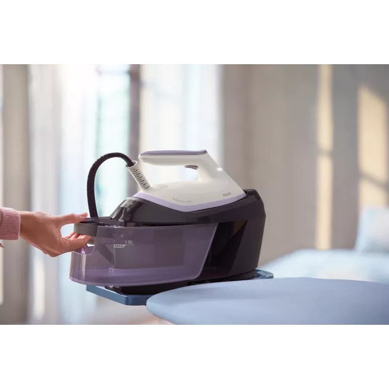 Centro de planchado Philips PSG6024/30 — 2400 W, golpe de vapor 500 g/min, depósito 1,8 L, suela SteamGlide Plus