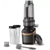Batidora de cocina Philips Flip&Juice™ HR3770/10 negra cobre