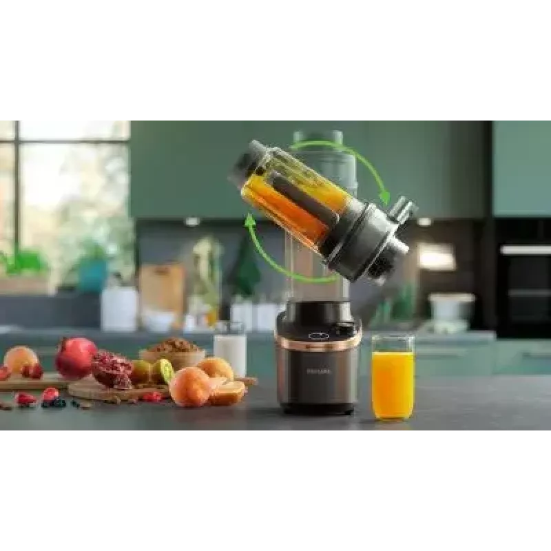 Batidora de cocina Philips Flip&Juice™ HR3770/10 negra cobre