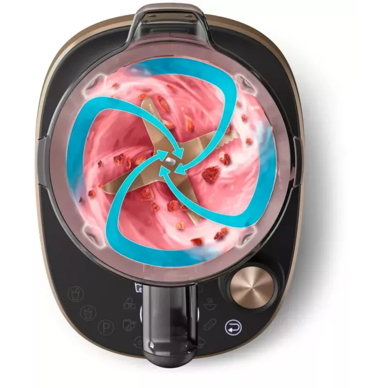 Batidora de cocina Philips Flip&Juice™ HR3770/10 negra cobre