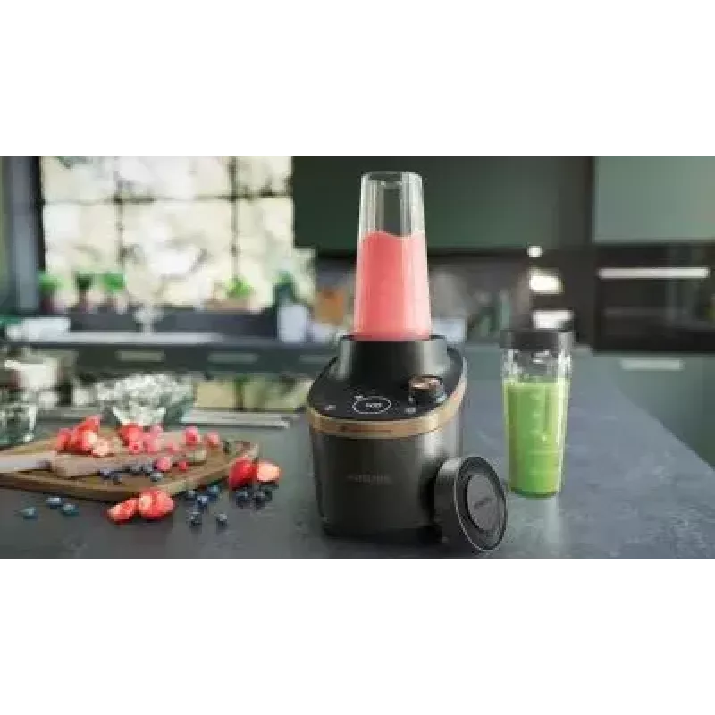 Batidora de cocina Philips Flip&Juice™ HR3770/10 negra cobre