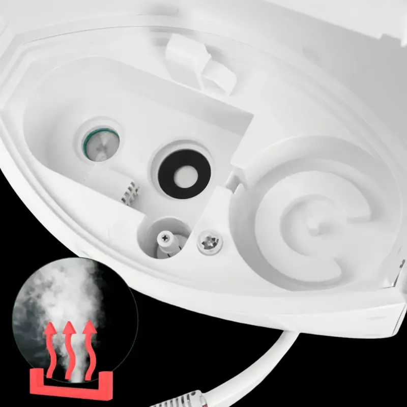 Humidificador ultrasónico compacto para el hogar Stylies Leonis – funcionamiento silencioso, niebla fina para salón, dormitorio y oficinas