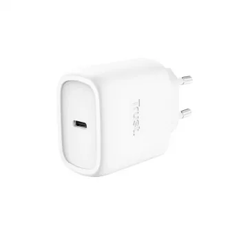 Cargador USB-C GaN TRUST Maxo 45W, 45 W, salida USB-C, máx. 20 V, cable de 2 m, blanco