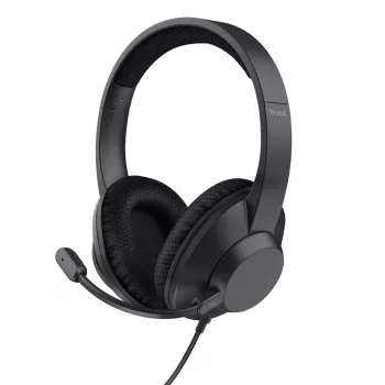 Auriculares Trust Ayda Max con cable diadema llamadas/música USB Type-C / USB Type-A negro