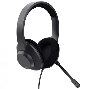 Auriculares Trust Ayda Max con cable diadema llamadas/música USB Type-C / USB Type-A negro