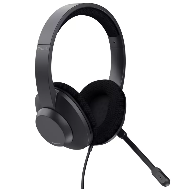 Auriculares Trust Ayda Max con cable diadema llamadas/música USB Type-C / USB Type-A negro