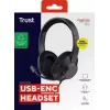 Auriculares Trust Ayda Max con cable diadema llamadas/música USB Type-C / USB Type-A negro