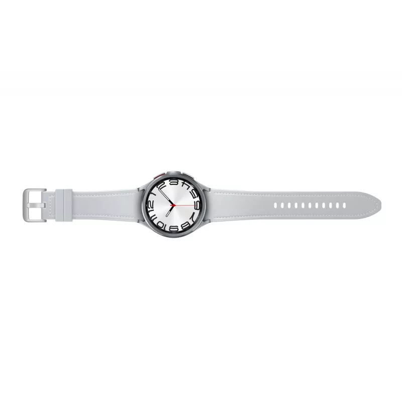 Smartwatch Samsung Galaxy Watch6 Classic – caja de acero inoxidable de 47 mm, 4G, Bluetooth, 425 mAh, correa gris