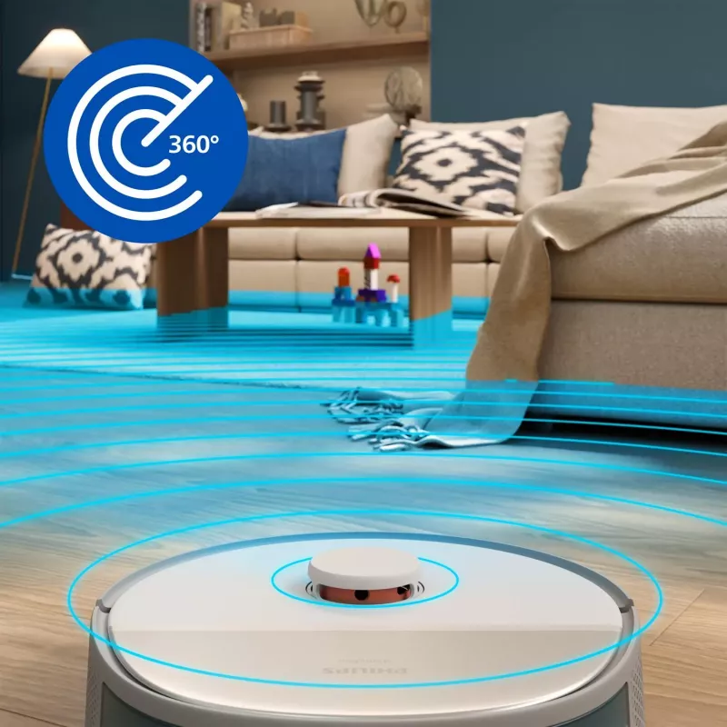 Robot aspirador Philips XU5000/10 — bolsa de polvo de 0,26 L, Li‑Ion 4800 mAh, 200 min de autonomía