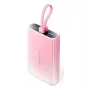 Batería externa Vention 10000mAh (USB-C, Lightning, USB-A) 22,5W indicador LED rosa