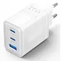 Vention FERW0-EU cargador de pared 65 W, 3 puertos USB, blanco