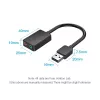 Vention tarjeta de sonido USB externa de 2 puertos 0,15 m negro 2.1 canales 16 bits