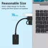 Vention tarjeta de sonido USB externa de 2 puertos 0,15 m negro 2.1 canales 16 bits