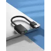 Vention tarjeta de sonido USB externa de 2 puertos 0,15 m negro 2.1 canales 16 bits