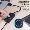Vention adaptador de sonido estéreo USB 2.0 externo con control de volumen 0,15 m negro ABS