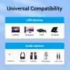 Vention adaptador de sonido estéreo USB 2.0 externo con control de volumen 0,15 m negro ABS