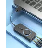 Vention adaptador de sonido estéreo USB 2.0 externo con control de volumen 0,15 m negro ABS