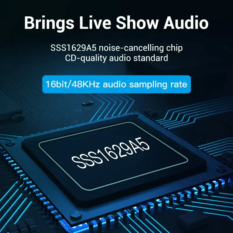 Vention adaptador de sonido estéreo USB 2.0 externo con control de volumen 0,15 m negro ABS