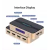 Splitter HDMI Vention 1 entrada 4 salidas 4K@30Hz oro aleación de aluminio