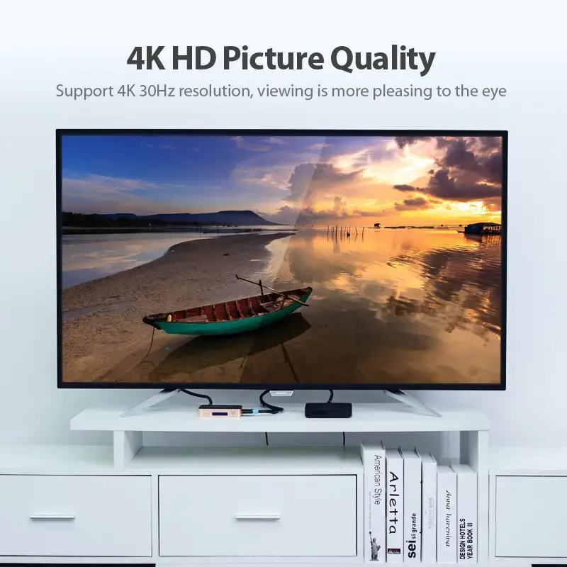 Splitter HDMI Vention 1 entrada 4 salidas 4K@30Hz oro aleación de aluminio