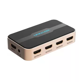 Splitter HDMI Vention 1 entrada 4 salidas 4K@30Hz oro aleación de aluminio
