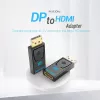 Vention adaptador DisplayPort macho a HDMI hembra negro DP HDMI bañado en oro